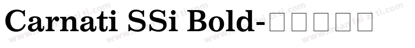 Carnati SSi Bold字体转换